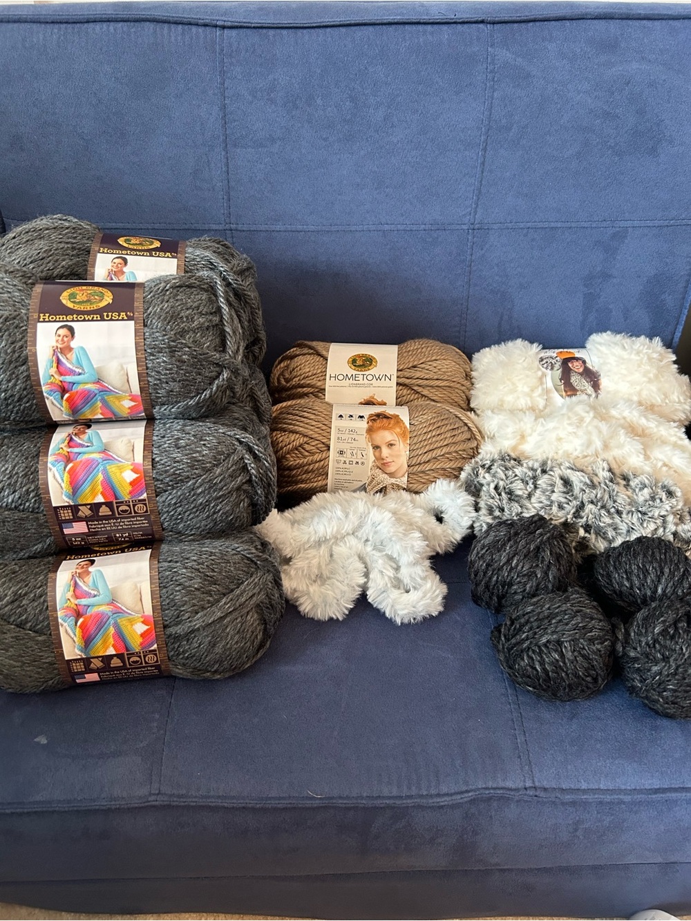 Lion Brand Yarn Large Bundle